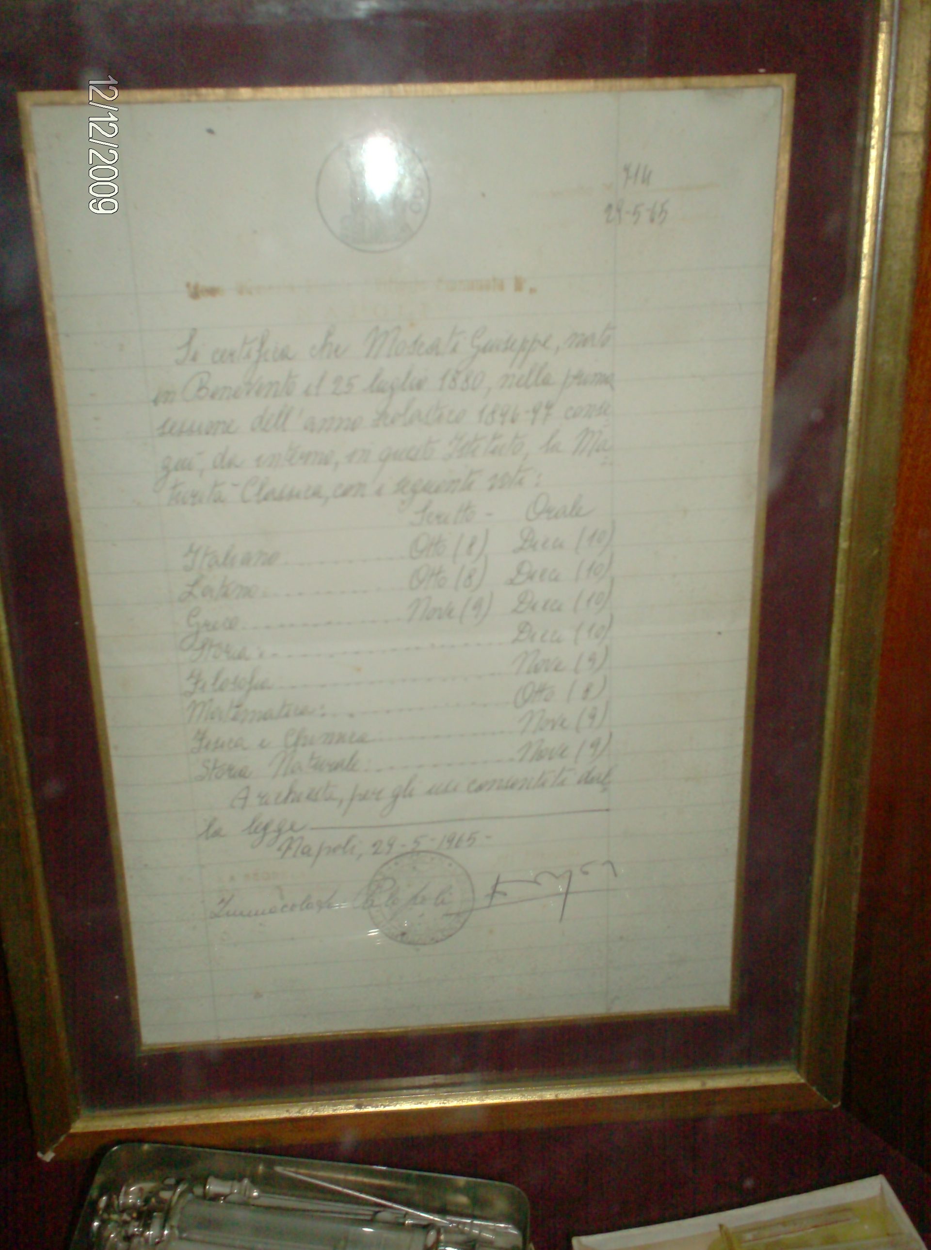 Moscati personal belongings 2.JPG
